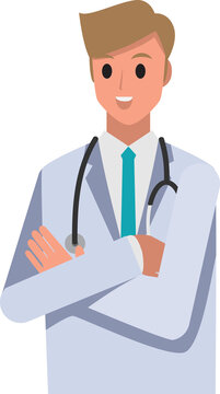Medical  and  doctor ,png illustration cartoon character set