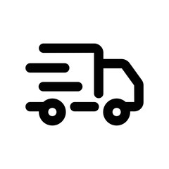 Express Delivery icon - vector illustration . express, fast, delivery, shipping, courier, parcel, transport, transportation, logistics, line, outline, icons .