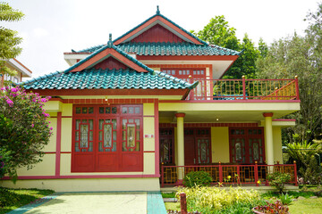 Kota Bunga, Cianjur, Indonesia - October, 2022 : Hanok is an architectural term describing Korean...
