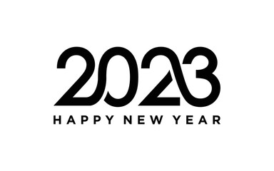 Vector graphic of happy new year 2023 logo design template