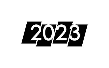 Vector graphic of happy new year 2023 logo design template
