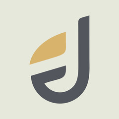 Simple letter J logo design