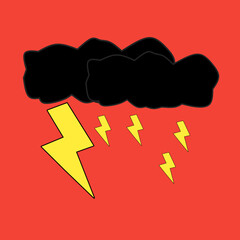 cloud with lightning
