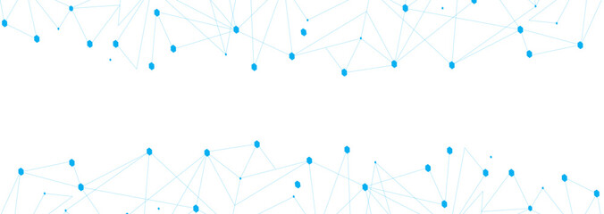 Blue network. Abstract connection on white background. Network technology background with dots and lines for desktop. Ai background. Modern abstract concept. Line background, network technology