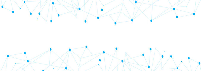 Blue network. Abstract connection on white background. Network technology background with dots and lines for desktop. Ai background. Modern abstract concept. Line background, network technology