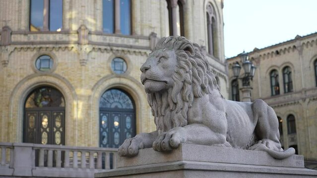 The Storting Norwegian Parliament located in the capital, Oslo