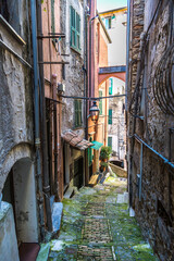 Medieval street in San Remo