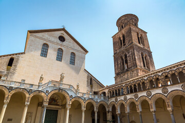 Fototapeta na wymiar Cathedral of Salerno in Italy