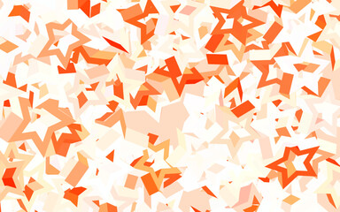 Light Red vector layout with bright stars.