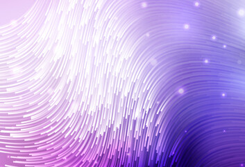 Light Purple, Pink vector background with bent lines.