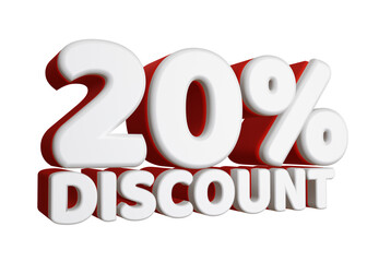 Winter Sale 3D Rendering Discount Sign 