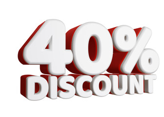 Winter Sale 3D Rendering Discount Sign 