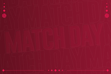 Match Day horizontal background with place for text