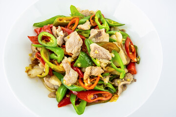 Hunan home-cooked chili fried pork