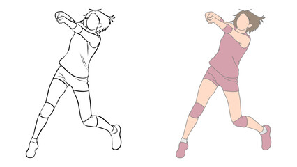 Volleyball Player. Digger.