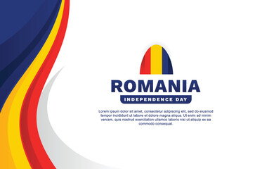 Romania Independence Day Background Event - obrazy, fototapety, plakaty