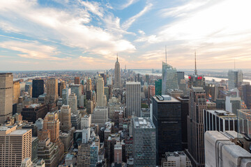 Fototapeta premium Aerial view of New York City cityscape