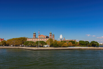 Exterior view of the Ellis Island Immigrant Building