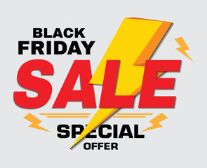 Black Friday Sale vector banner design. sale banner.