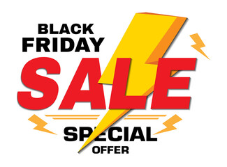 black friday logo design. PNG file