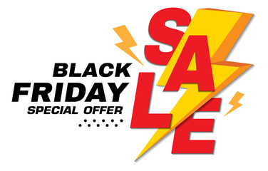 black friday logo design. PNG file