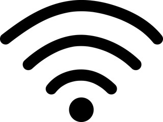 Wifi signal icon wireless symbol connection on white background..eps