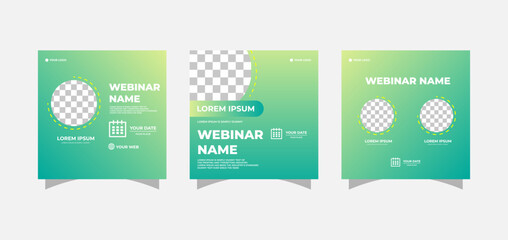 Webinar social media post template