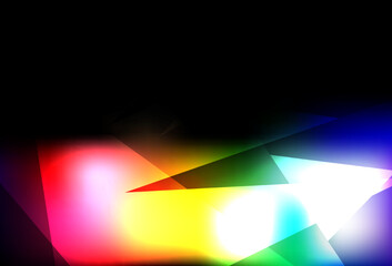 Dark Multicolor vector backdrop with lines, triangles.