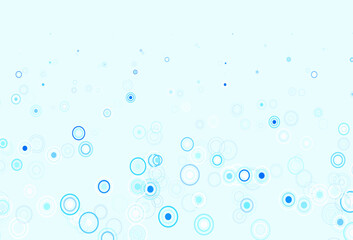 Fototapeta na wymiar Light BLUE vector backdrop with dots.
