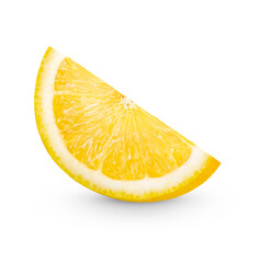 Fresh lemon isolated on transparent background (.PNG)