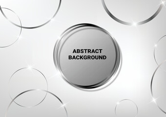 Circle glass overlap on a white background. 