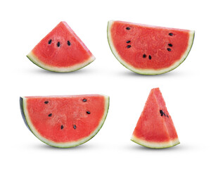 Watermelon slice on transparent png