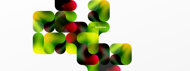 Round shapes and circle geometric abstract background. Vector Illustration For Wallpaper, Banner, Background, Card, Book Illustration, landing page