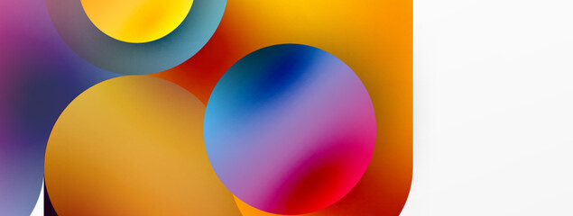 Round shapes and circle geometric abstract background. Vector Illustration For Wallpaper, Banner, Background, Card, Book Illustration, landing page