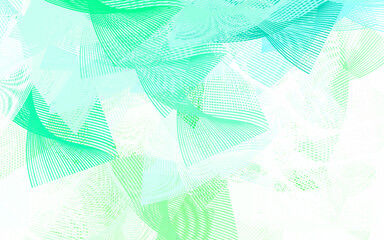 Fototapeta premium Light Green vector background with abstract shapes.