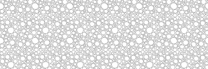 Seamless pattern, circles of different sizes, banner