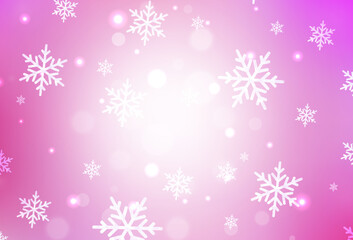 Naklejka na ściany i meble Light Pink vector backdrop in holiday style.
