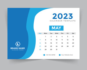 Fototapeta premium desk calender 2023
