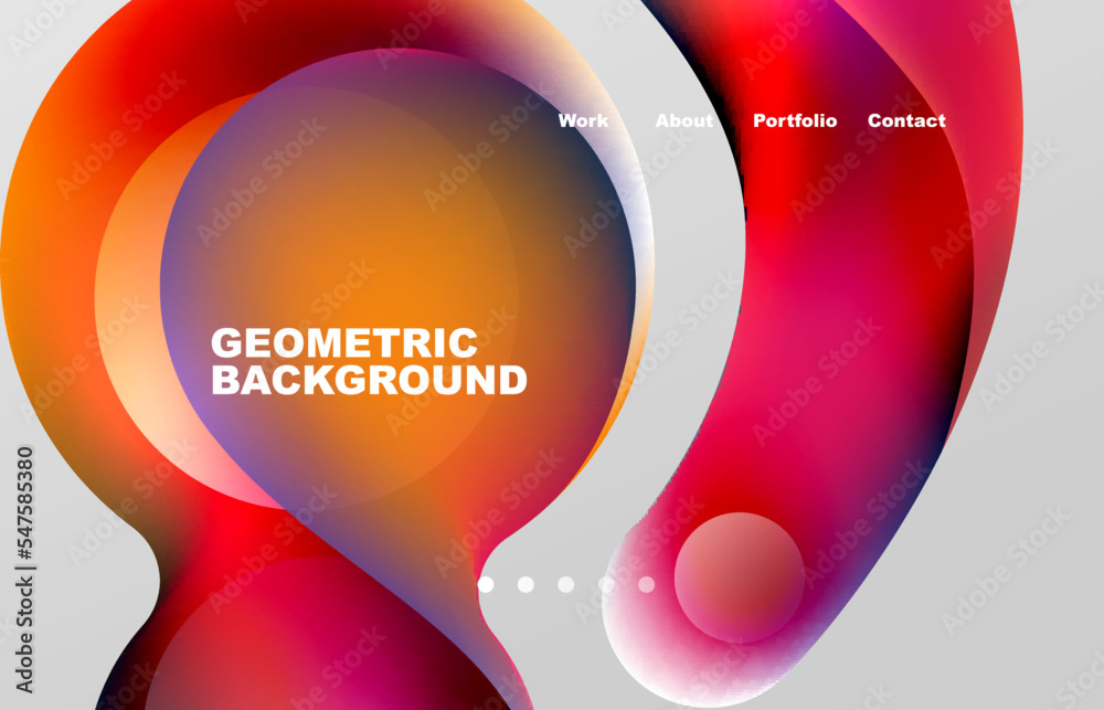 Fototapete abstract liquid background for your landing page design. web page for website or mobile app wallpape