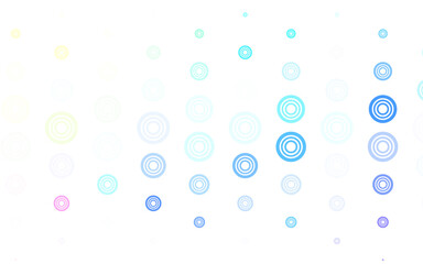 Fototapeta na wymiar Light Multicolor vector background with bubbles.