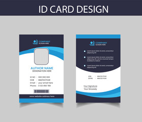 Corporate Id Card Design, student id card, employee card, office staff identity card design