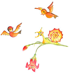 Cute nature artwork for kids