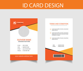 Corporate Id Card Design, student id card, employee card, office staff identity card design