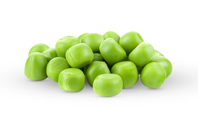 Green peas isolated on transparent png