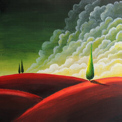 Beautiful Christmas landscape