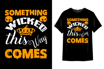 Halloween Typography T-shirt Design