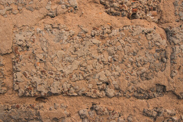 texture of an old cement block wall