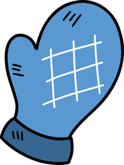 Hand Drawn bread baking gloves illustration