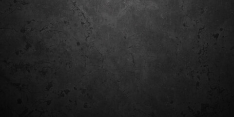 Black stone concrete grunge texture and backdrop background anthracite panorama. Panorama dark grey black slate background or texture.