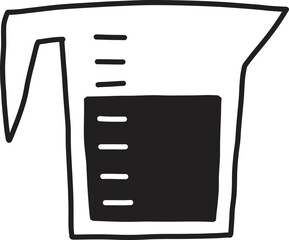 Hand Drawn measuring jug illustration